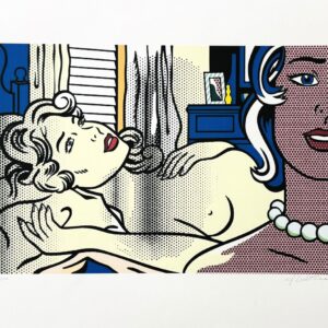 Roy LICHTENSTEIN (1923-1997) d’après.  Nude with Joyous Painting.