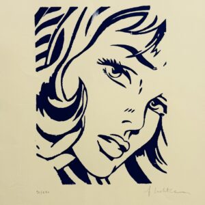 Roy LICHTENSTEIN (1923-1997) d’après.  Girl with Hair Ribbon.