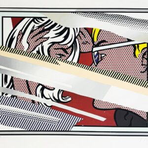 Roy LICHTENSTEIN (1923-1997), d'Après.   Reflection on crash.1990.