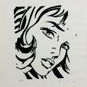 Roy LICHTENSTEIN (1923-1997) d’après.  Girl with Hair Ribbon.