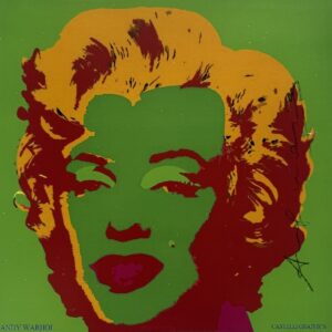 Andy WARHOL (1930 - 1987), D’Après. Marilyn.  Carton d’invitation éditée par la Castelli Graphics pour la rétrospective organisée en 1981 par Castelli Graphics