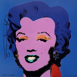 Andy WARHOL (1930 - 1987), D’Après. Marilyn.  Carton d’invitation éditée par la Castelli Graphics pour la rétrospective organisée en 1981 par Castelli Graphics,