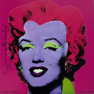 Andy WARHOL (1930 - 1987), D’Après. Marilyn.  Carton d’invitation éditée par la Castelli Graphics pour la rétrospective organisée en 1981 par Castelli Graphics,