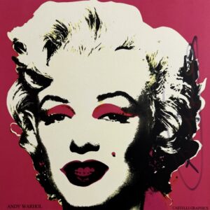 Andy WARHOL (1930 - 1987), D’Après. Marilyn.  Carton d’invitation éditée par la Castelli Graphics pour la rétrospective organisée en 1981 par Castelli Graphics,