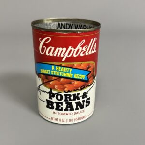 Andy WARHOL (1928-1987), Attribué à.  Campbell’s Soup « Pork & Beans ».