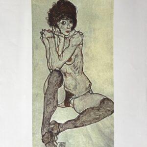 Egon SCHIELE (1890-1918), D’APRES.  Nu féminin.