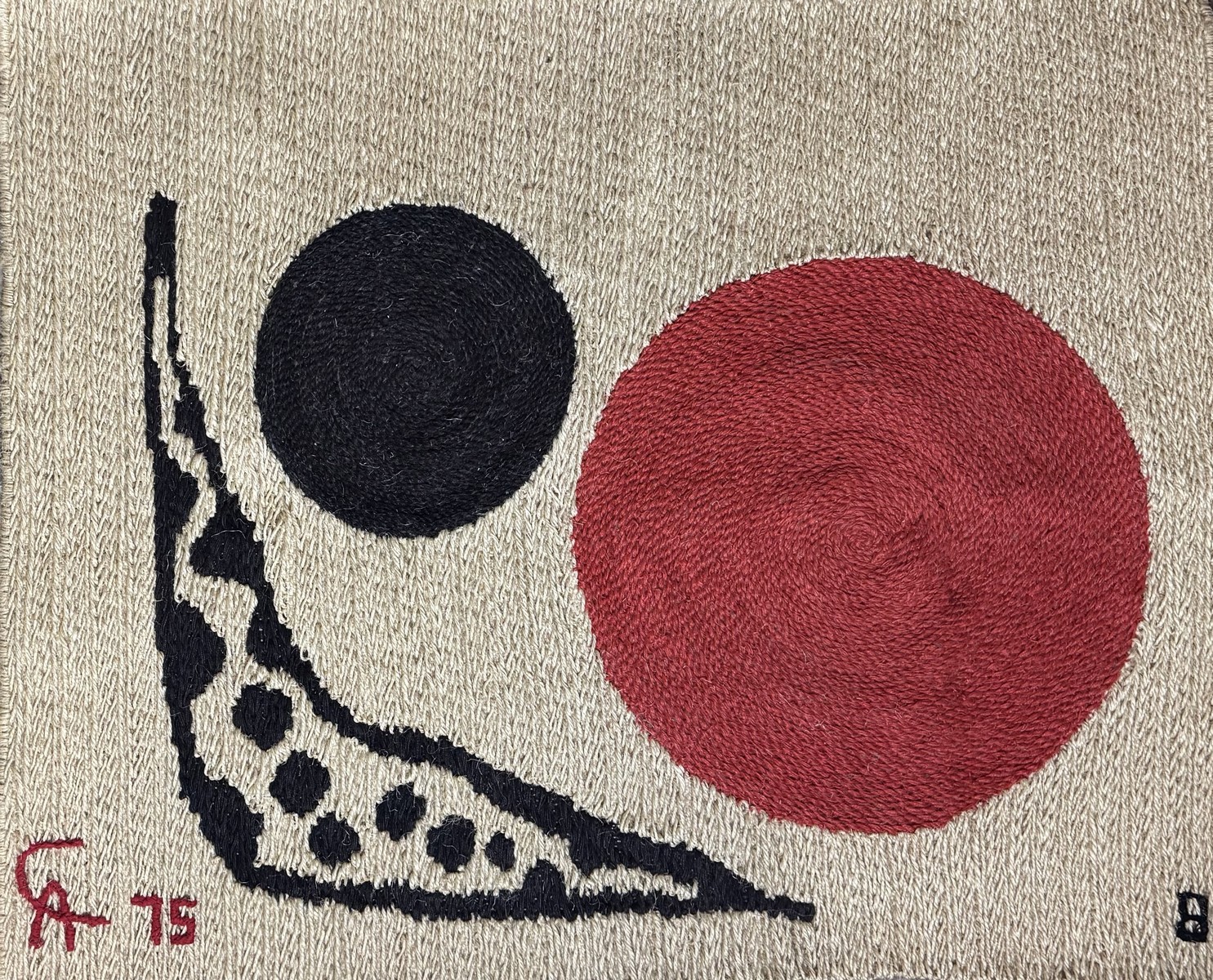 Alexander CALDER (1898-1976), d’Après. Tapisserie « Lune » 1974-1975.