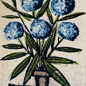Bernard BUFFET (1928-1999) d’après.  « Hortensias bleus », circa 1971-1977.