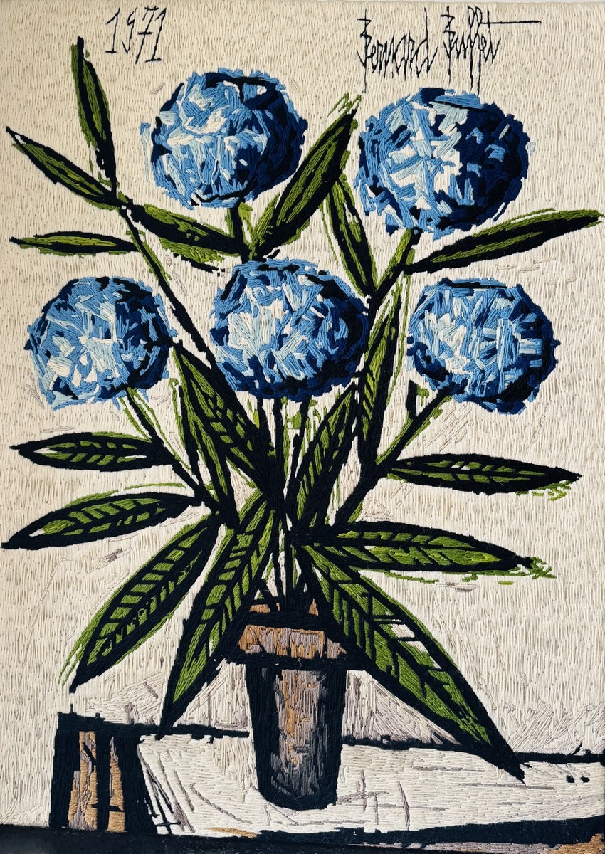 Bernard BUFFET (1928-1999) d’après. « Hortensias bleus », circa 1971-1977.