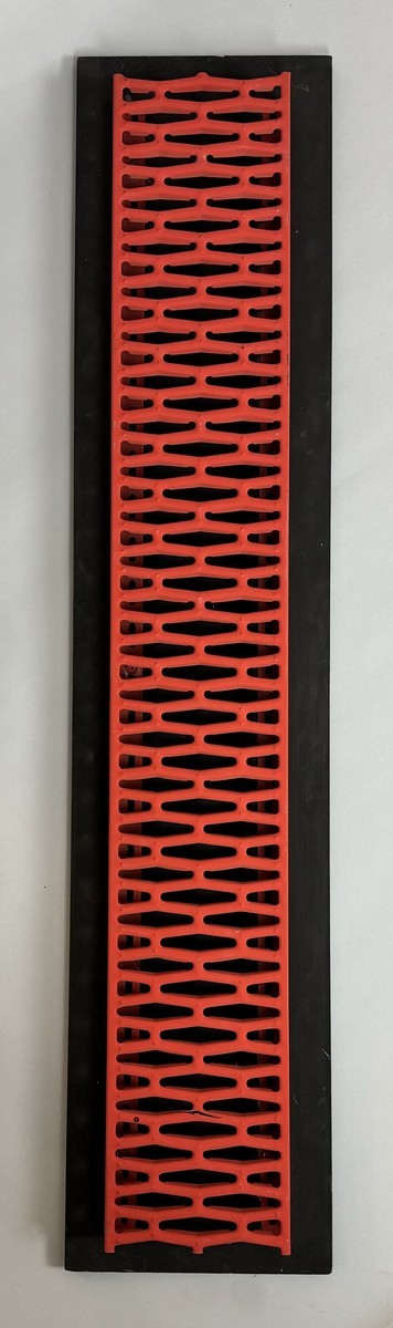Bernard AUBERTIN (1934-2015) Monochrome rouge, Parre-feu,1990.