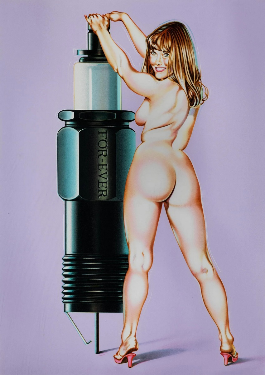 Mel RAMOS (1935-2018) Portrait d’une jeune américaine, 2000.