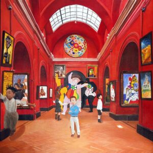 GULLY (Né en 1977) Jean-Michel, Niki, Norman,Pablo and Vincent meet Basquiat, Rockwell, Saint-Phalle, Murakami, Picasso and Van Gogh 1,2024.