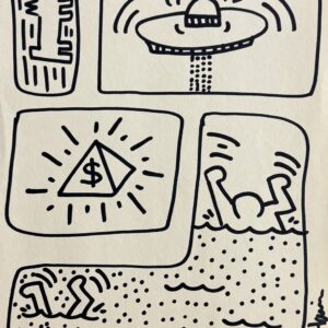 Keith HARING (1958-1990), Attribué à. Sans titre, circa 83/89.