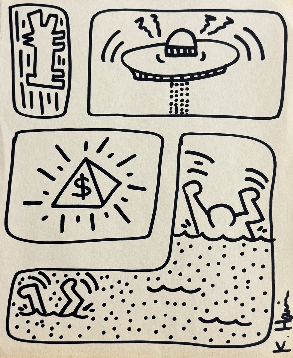 Keith HARING (1958-1990), Attribué à. Sans titre, circa 83/89.