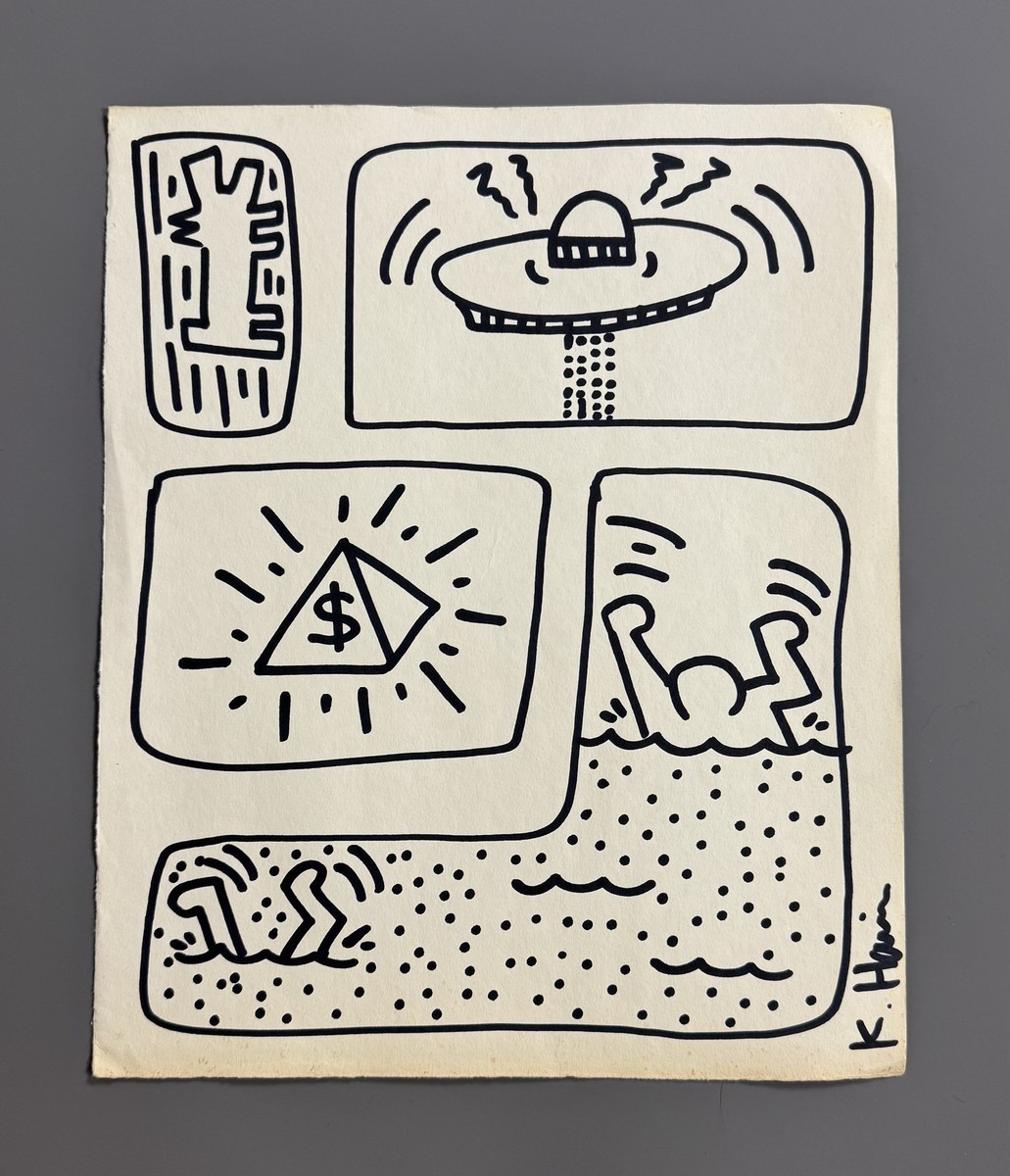 Keith HARING (1958-1990), Attribué à. Sans titre, circa 83/89. – Image 2