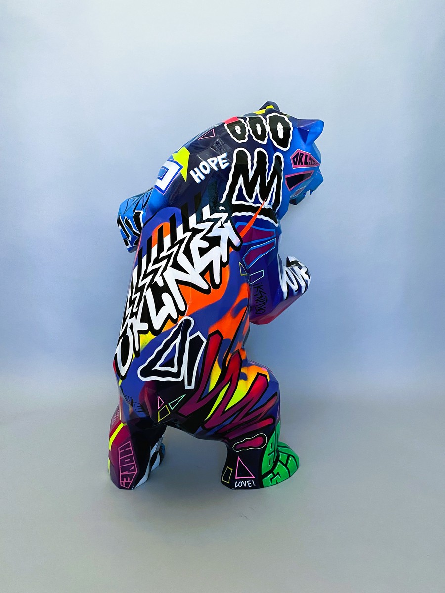 Richard ORLINSKI (Né en 1966) Standing Wild Bear – Ours debout TAG. – Image 3
