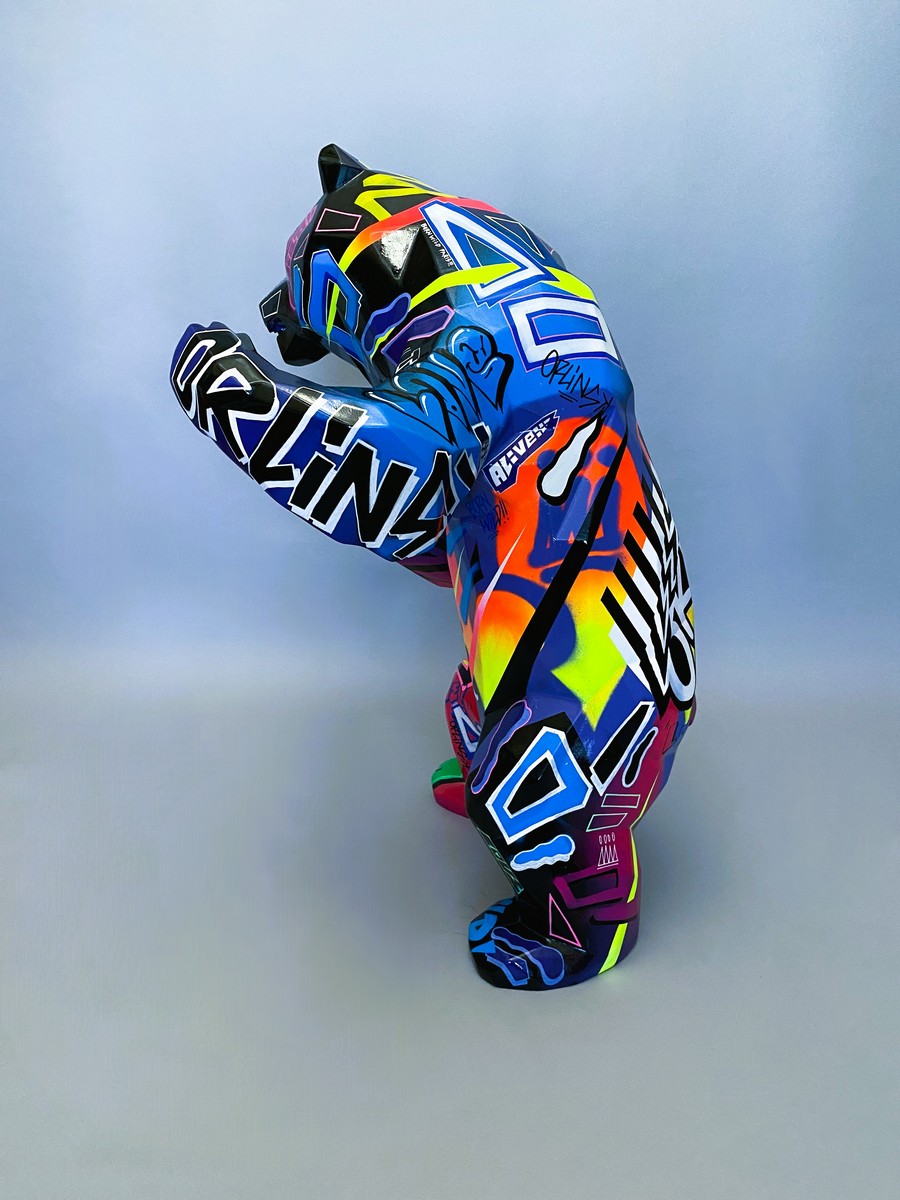 Richard ORLINSKI (Né en 1966) Standing Wild Bear – Ours debout TAG. – Image 5