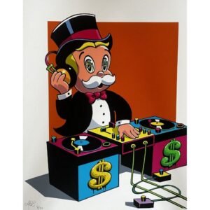 Alec MONOPOLY (Né en 1975) DJ Monopz (Orange Variant) 2026.