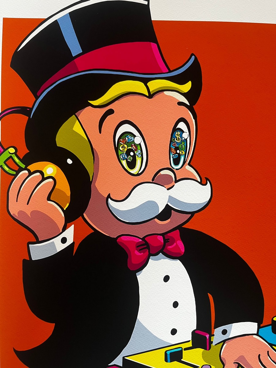 Alec MONOPOLY (Né en 1975) DJ Monopz (Orange Variant) 2026. – Image 2