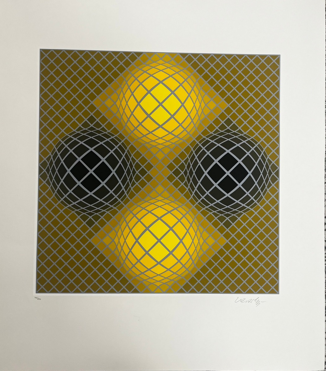 Victor VASARELY (Hungarian-French, 1906-1997) Sinkoeb n°272, 1988.