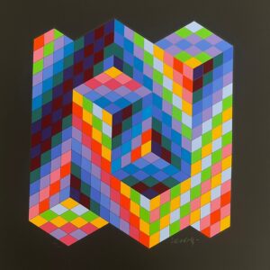 Victor VASARELY (Hungarian-French, 1906-1997) Olla, 1988.