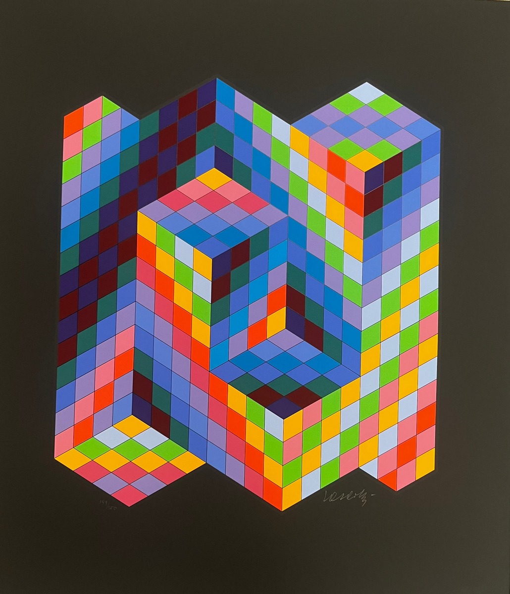 Victor VASARELY (Hungarian-French, 1906-1997) Olla, 1988.