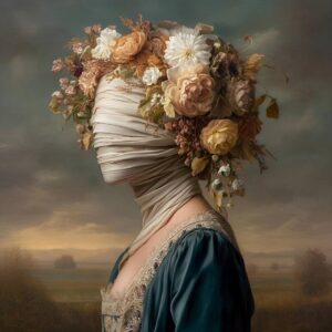 Antonia BEAUVOIR (Né en 1979)  Faceless flora painting,2025.
