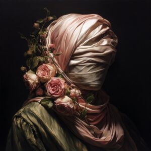Antonia BEAUVOIR (Né en 1979)  Roses in the Darks.