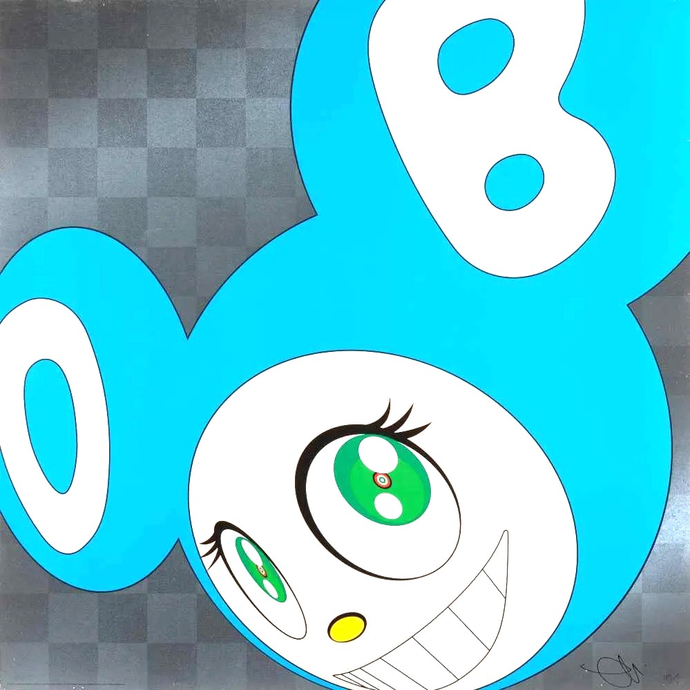 Takashi MURAKAMI (Né en 1962) And then and then and then and then and then (Aqua Blue) ,1999.