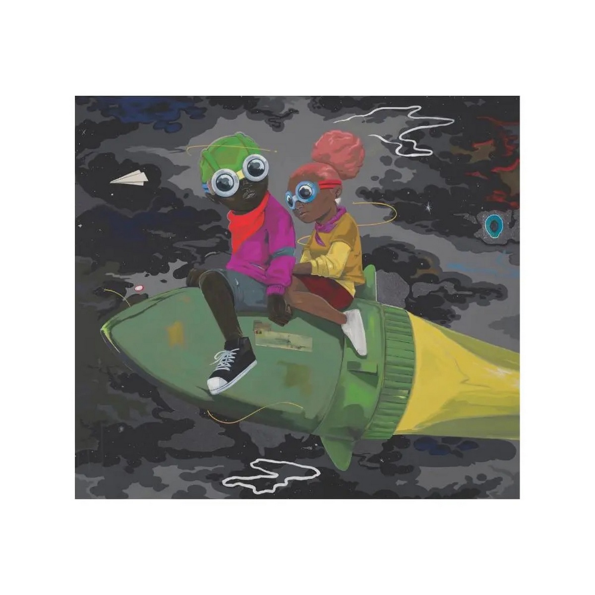Hebru BRANTLEY (Né en 1981) Finally Some Alone Time, 2023.