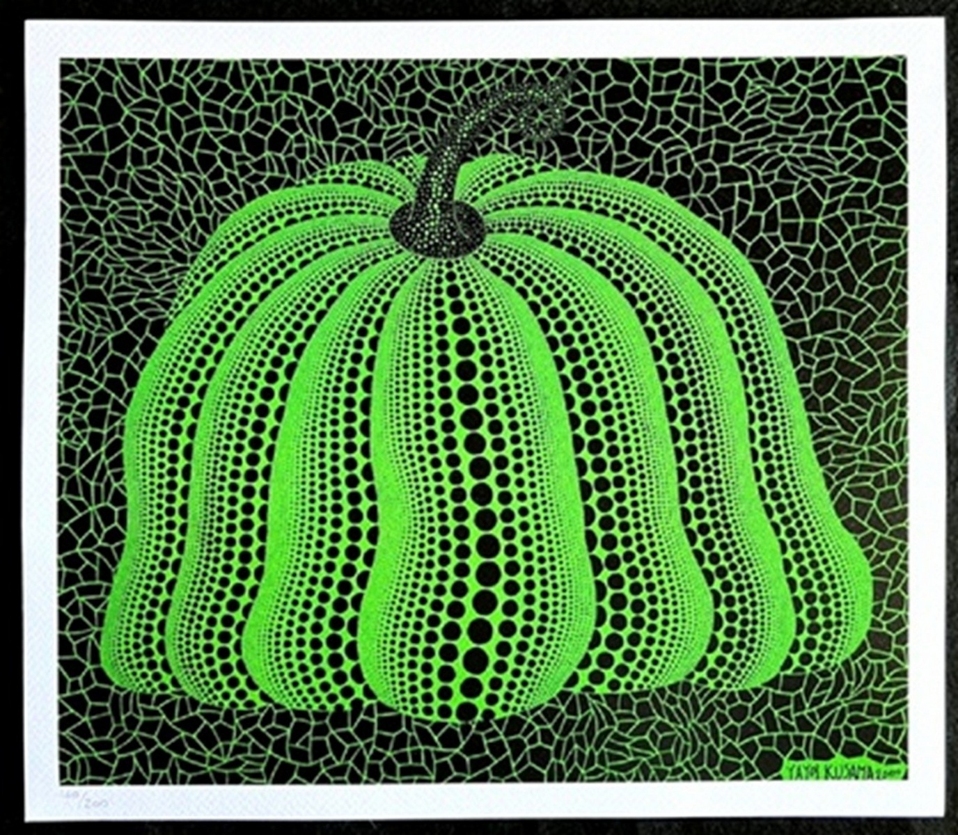 Yayoi KUSAMA (Né en 1929) Pumpkin (Green), 2011.