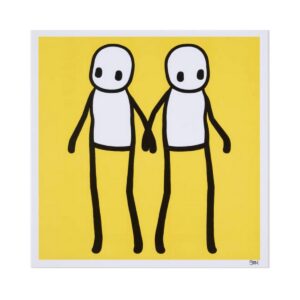STIK (Anglais-Né dans les années 80)  Holding Hands (yellow) ,2020.