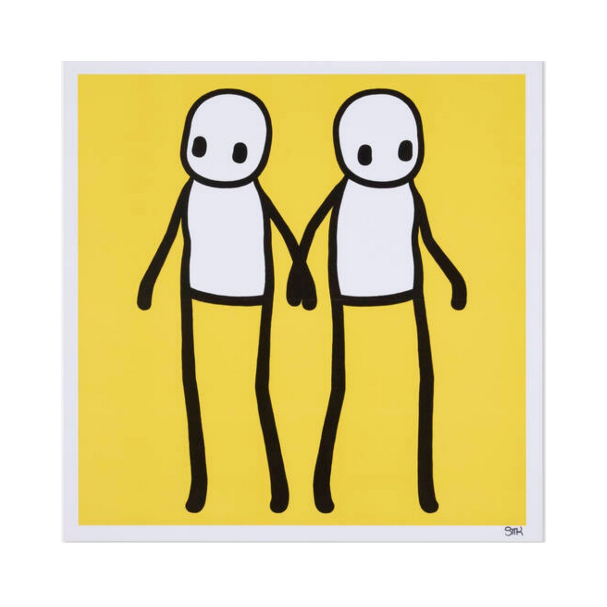 STIK (Anglais-Né dans les années 80) Holding Hands (yellow) ,2020.