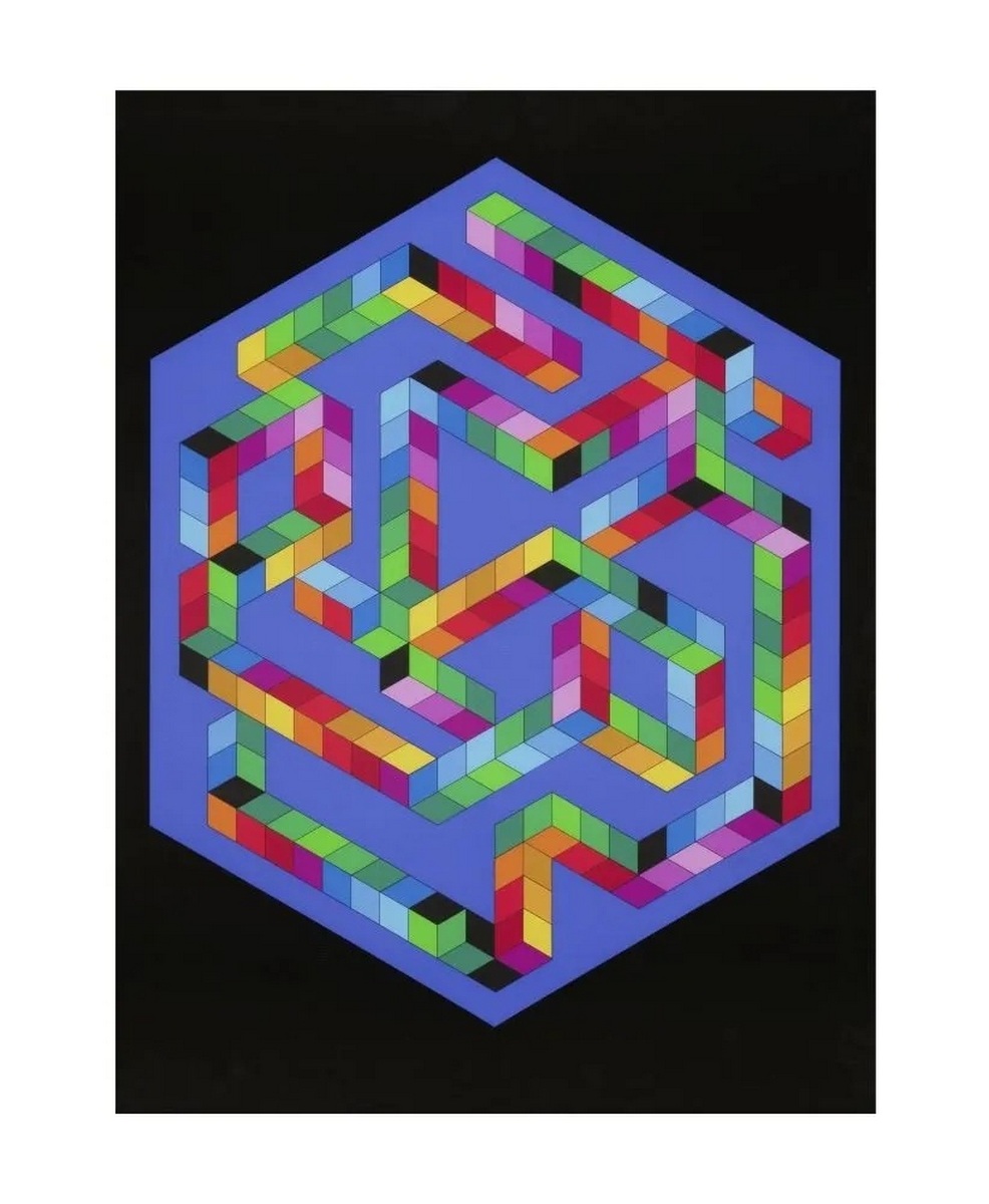 VICTOR VASARELY (1906-1997) Babel-3, 1978 (Benavides, 810)