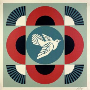 Shepard FAIREY (Né en 1970) Geometric Dove - 2023