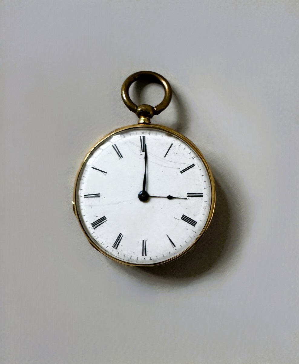 MONTRE de GOUSSET savonnette 3 cuvettes en or jaune 18K mvt à clé (En état) échappement à cylindre huit trous en rubis, – Image 3