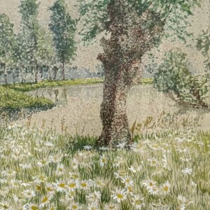 Anna DE WEERT (1867-1950) Paysage de printemps.
