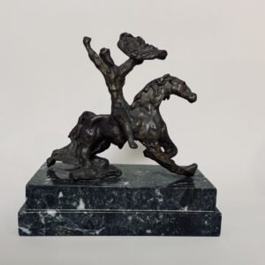 Salvador Dali (1904-1989).  « Guerrier triomphant », connu aussi comme « Cheval monté qui bronche ». Circa 1974.