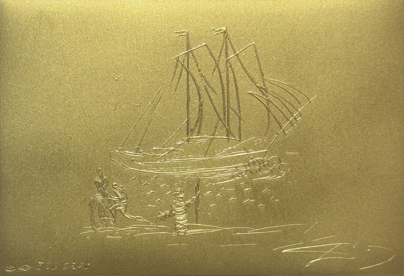Salvador DALI (1904–1989) « Le grand départ ».