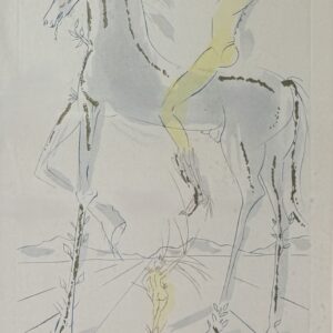 Salvador DALI (1904-1989). « I have compared thee, o my move, to a company of horse… » 1971.