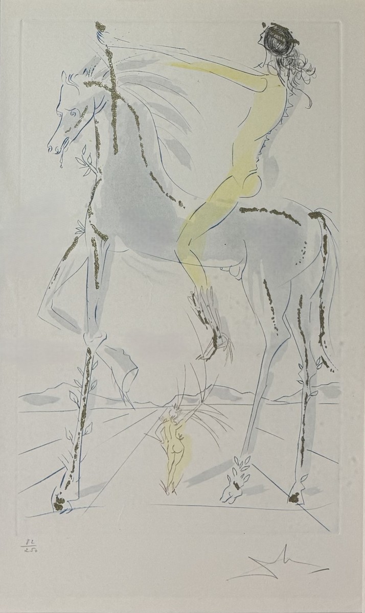 Salvador DALI (1904-1989). « I have compared thee, o my move, to a company of horse… » 1971.