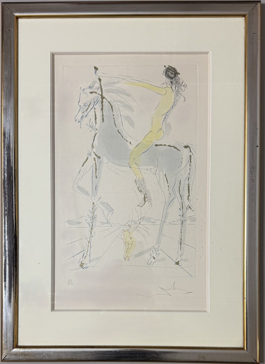 Salvador DALI (1904-1989). « I have compared thee, o my move, to a company of horse… » 1971. – Image 2