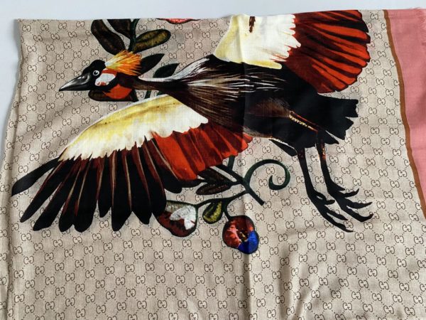 GUCCI Étole en soie et laine – Image 3