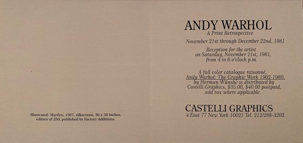LOT N°112 -Andy WARHOL (1928-1987) (D'après) – Image 2