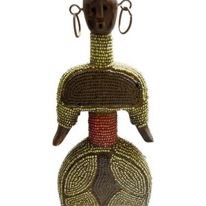 LOT N°40 STATUE PERLEE BAMILEKE / BAMOUN (XXème Siècle)   CAMEROUN.