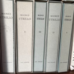 [MAURICE UTRILLO]. L'Œuvre Complet de Maurice Utrillo Volume I à V. Paul Pétridès Editeur, Paris 1962 .
