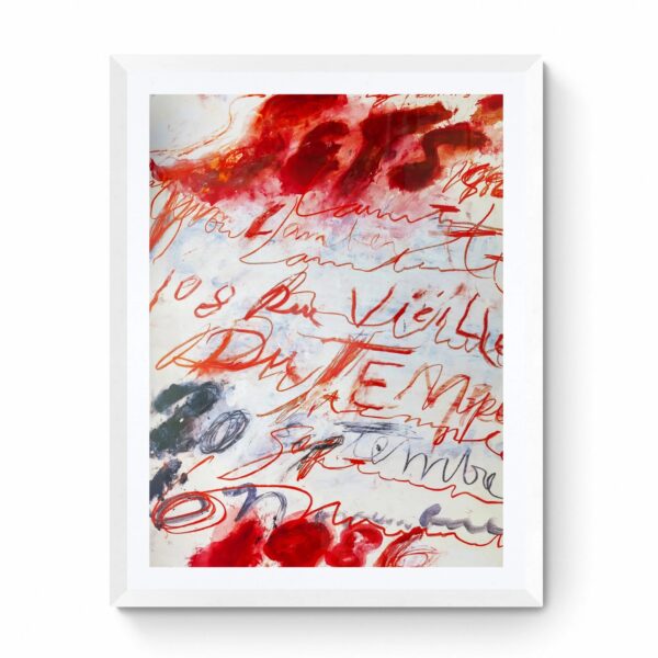 CY TWOMBLY (1928-2011), D’Après  Affiche offset de l'exposition « Sets » de Cy Twombly à la galerie Yvon Lambert