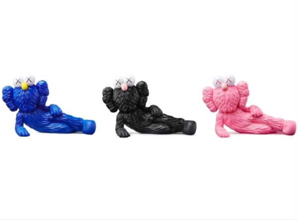 KAWS (Né en 1974)  Time Off (Blue, Black, Pink)