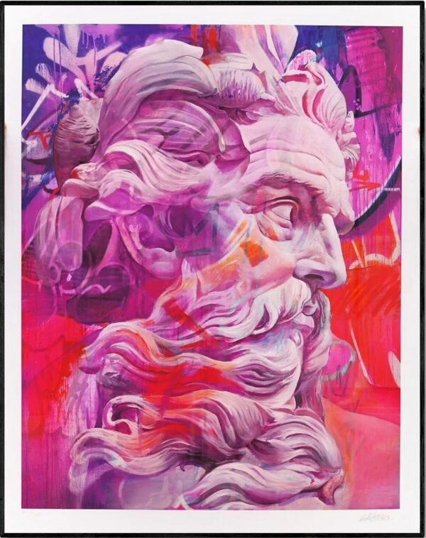 PICHIAVO (Fondé en 2007)   ORPHIC HYMN TO POSEIDON, 2023 Impression giclée sur papier.