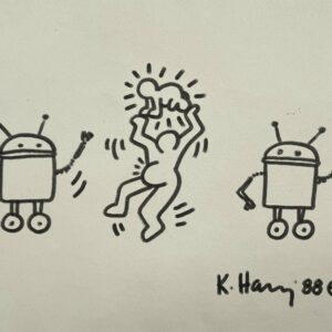 Keith HARING (1958-1990), Attribué à  Sans titre, circa 1988